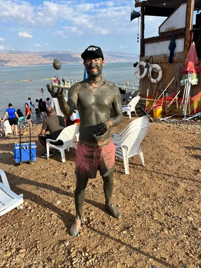 The shore of the Dead Sea in Israel
